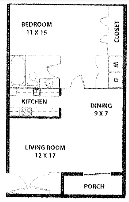 1-Bedroom Floorplan A