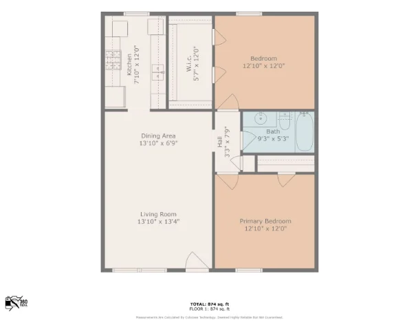 2-Bedroom Floorplan A
